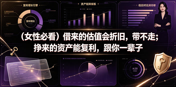 付费文章：（女性必看）借来的估值会折旧，带不走；挣来的资产能复利，跟你一辈子-汇课新知资源网