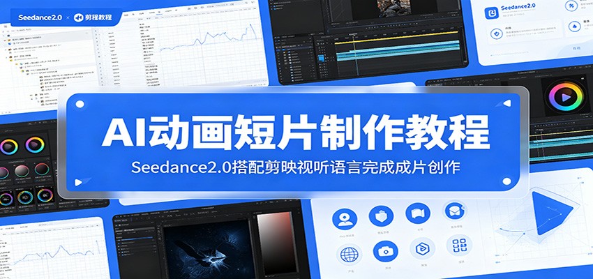 AI动画短片制作教程:Seedance2.0搭配剪映视听语言完成成片创作-汇课新知资源网