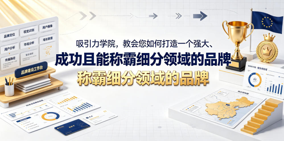 吸引力学院，教会您如何打造一个强大、成功且能称霸细分领域的品牌！【原创双语字幕】-汇课新知资源网