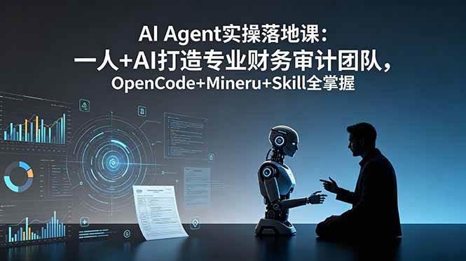 （19037期）AI Agent实操落地课：一人+AI打造专业财务审计团队，OpenCode+Mineru+Skill全掌握-汇课新知资源网