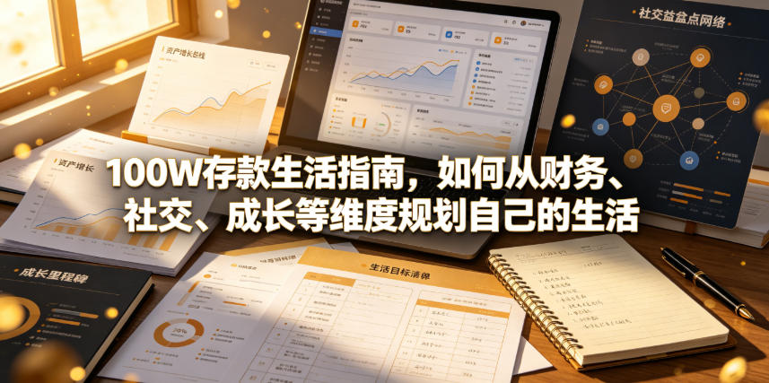 付费文章:100W存款生活指南,如何从财务、社交、成长等维度规划自己的生活-汇课新知资源网