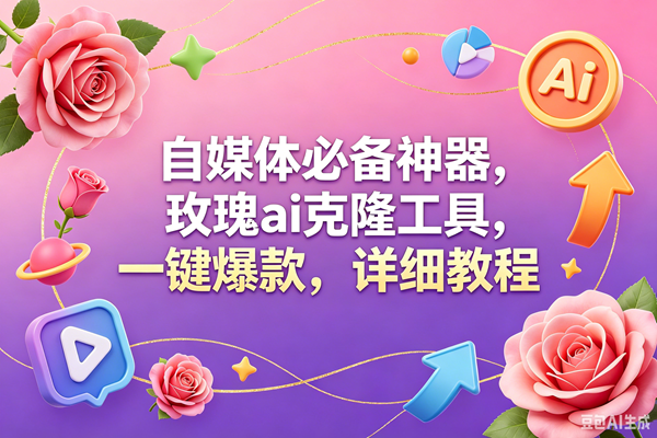 (18852期)玫瑰克隆工具,一键爆款ai,自媒体必备神器,50多个功能,详细教程-汇课新知资源网