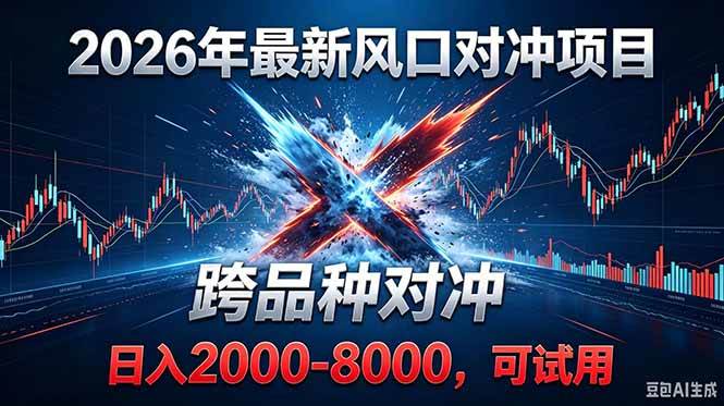 (18827期)2026创业新风口!最新对冲!跨品种对冲!日收益2000-6000+-汇课新知资源网
