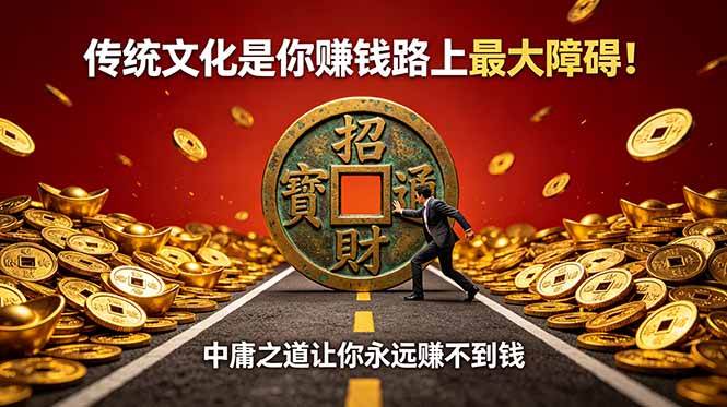 （18872期）付费文章：传统文化是你赚钱路上最大障碍！中庸之道让你永远赚不到钱-汇课新知资源网