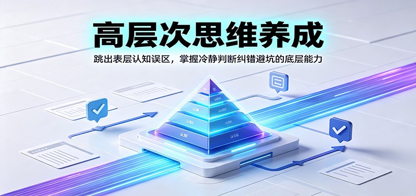 高层次思维养成:跳出表层认知误区,掌握冷静判断纠错避坑的底层能力-汇课新知资源网