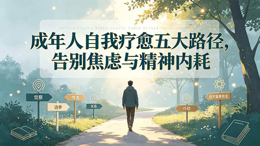 （19516期）付费文章：成年人自我疗愈五大路径，告别焦虑与精神内耗-汇课新知资源网