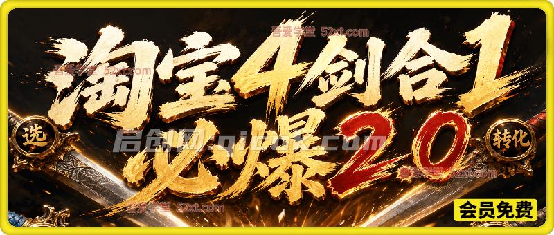 淘宝4剑合1必爆2.0,某电商社群84期课程 淘宝4剑合1必爆2.0,某电商社群84期课程