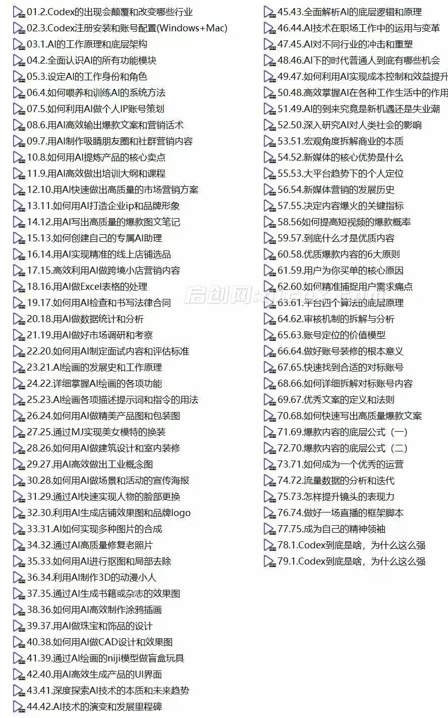 Codex商业落地系统实战课 ​打造自己的ai自动化工作流+产品系统