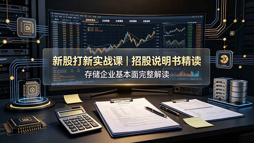 （19255期）付费文章：新股打新实战课｜招股说明书精读，存储企业基本面完整解读-汇课新知资源网