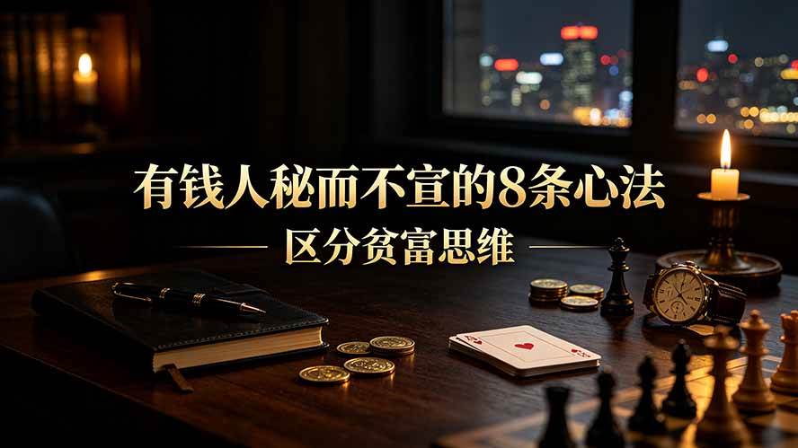 （19413期）付费文章：有钱人秘而不宣的8条心法｜区分贫富思维-汇课新知资源网