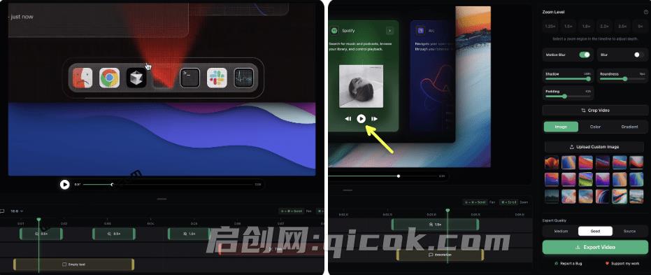 一键创建惊艳的屏幕录制！全自动变焦录制，Github开源、无需订阅、无水印，商用免费 CursorLens