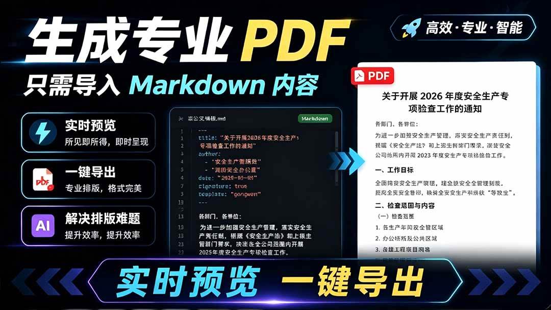 (19224期)只需导入 Markdown 内容,实时预览一键导出专业 PDF!轻松解决AI生成内容排版问题 Presto-汇课新知资源网