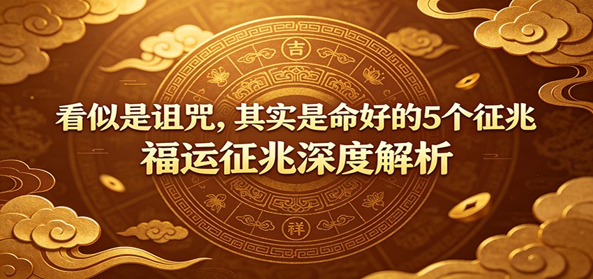 付费文章:《看似是诅咒,其实是命好的5个征兆》福运征兆深度解析-汇课新知资源网