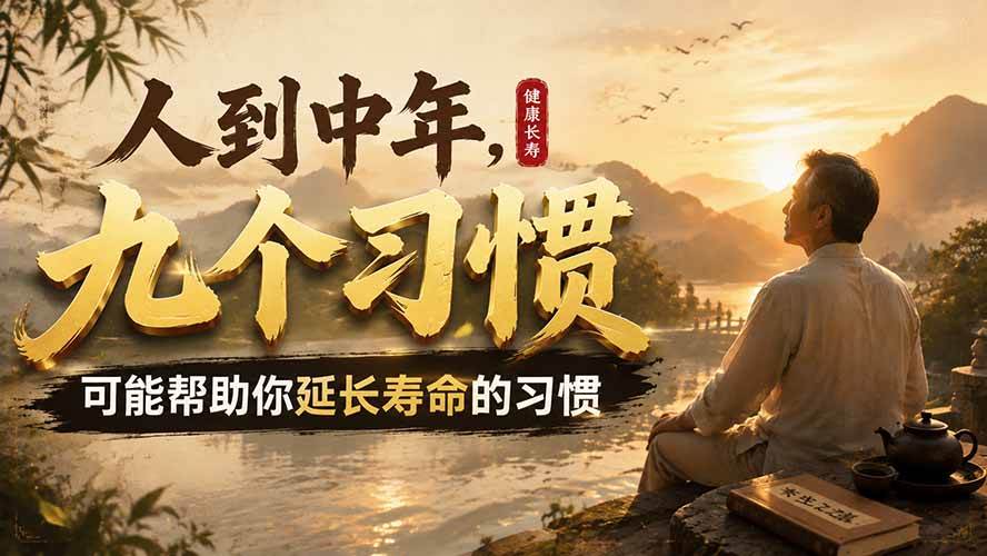 (19707期)付费文章:人到中年,九个可能帮助你延长寿命的习惯-汇课新知资源网