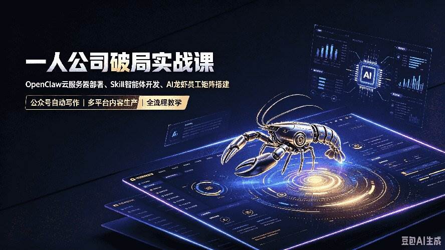 （19995期）一人公司破局实战课｜OpenClaw云服务器部署、Skill智能体开发、AI龙虾员工矩阵搭建，公众号自动写作与多平台内容…-汇课新知资源网
