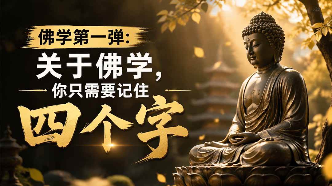 （19728期）付费文章：佛学第一弹:关于佛学，你只需要记住四个字-汇课新知资源网