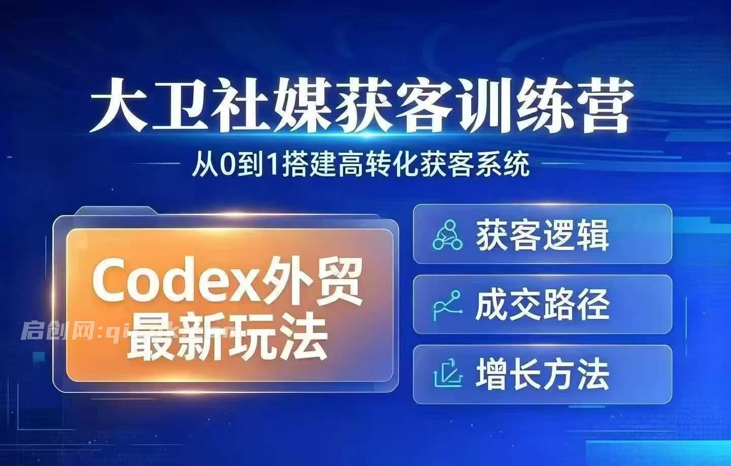 大卫-外贸社媒获客训练营7月2026年(价值3980元)-汇课新知资源网