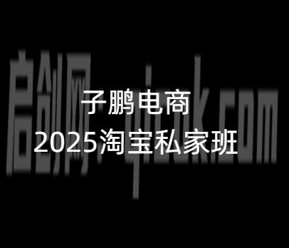 子鹏讲电商-淘宝私家班26年8月更新(价值4980元)-汇课新知资源网