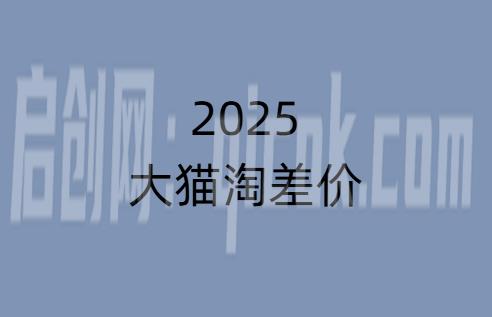 2025版大猫淘差价课程无货源电商2026年8月2日(价值3980元)-汇课新知资源网