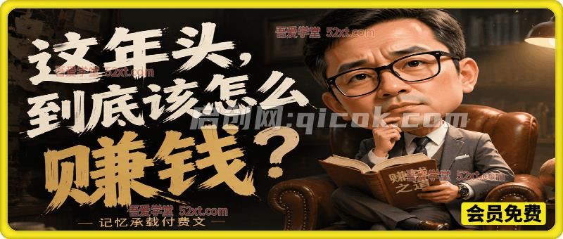 记忆承载付费文:这年头,到底该怎么赚钱?-汇课新知资源网