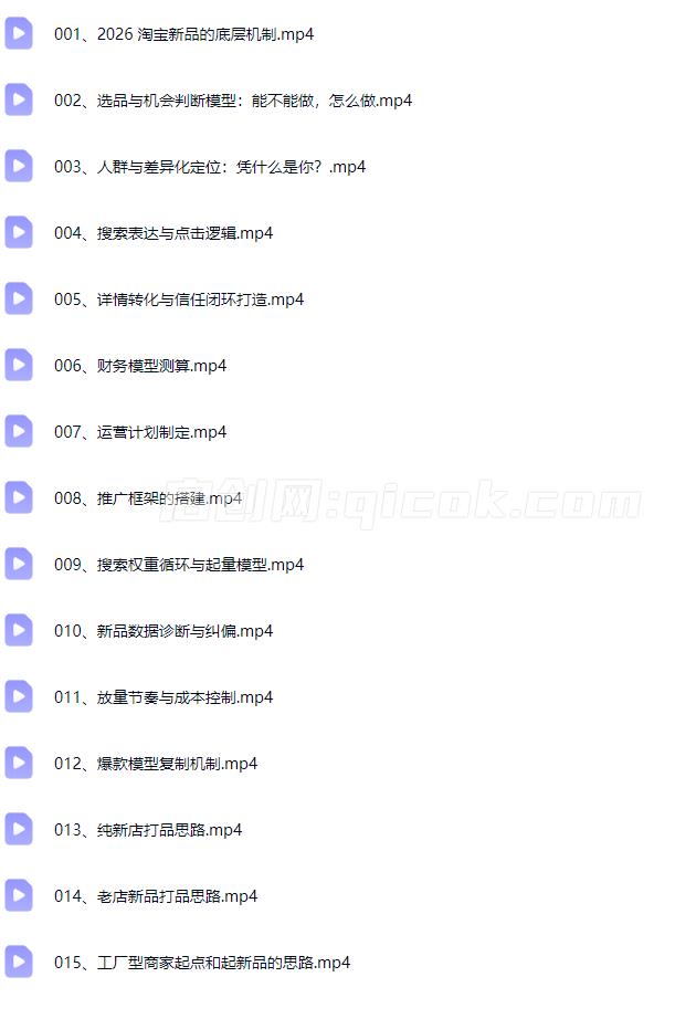 大山-2026淘系推广体系课(价值1680元)