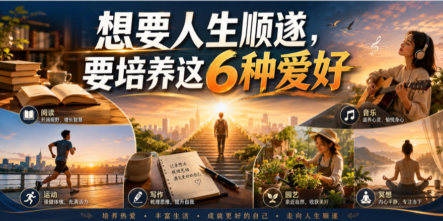 公众号付费文章:想要人生顺遂,要培养这6种爱好-汇课新知资源网