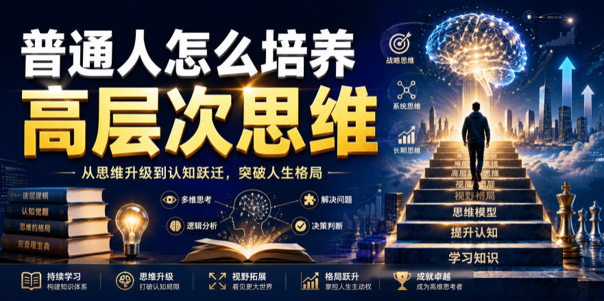 公众号付费文章:普通人怎么培养高层次思维-汇课新知资源网