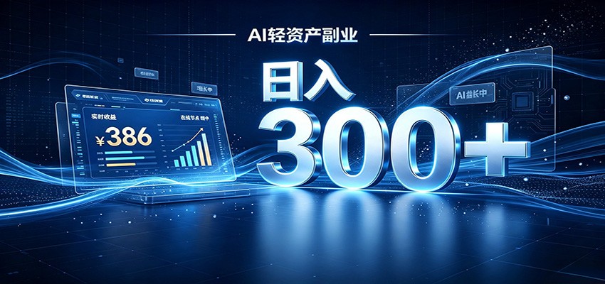 2026 AI轻资产风口,Token中转站小白可入局,日入300+-汇课新知资源网
