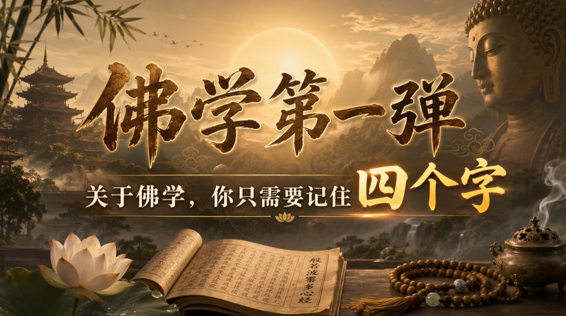 付费文章:佛学第一弹,关于佛学,你只需要记住四个字-汇课新知资源网