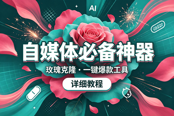 (19715期)玫瑰克隆,一键爆款ai工具,自媒体的必备神器,50多个功能,详细的教程-汇课新知资源网