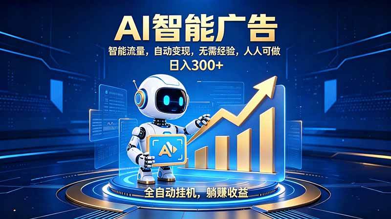 （19957期）轻资产新赛道，全自动AI广告，打造持续收益-汇课新知资源网