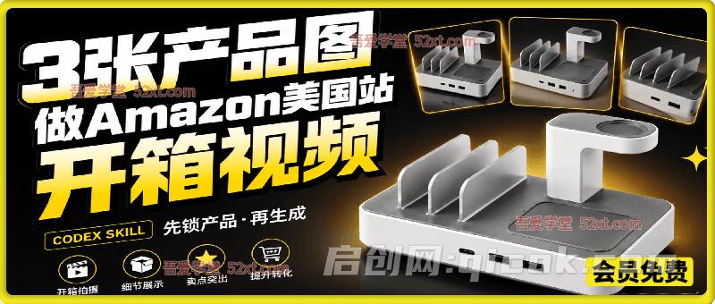 3张产品图，怎么做成15秒Amazon美国站开箱视频？关键不是提示词