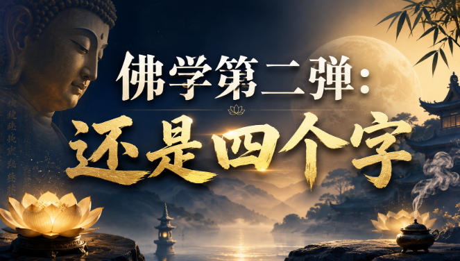 付费文章:佛学第二弹:还是四个字-汇课新知资源网