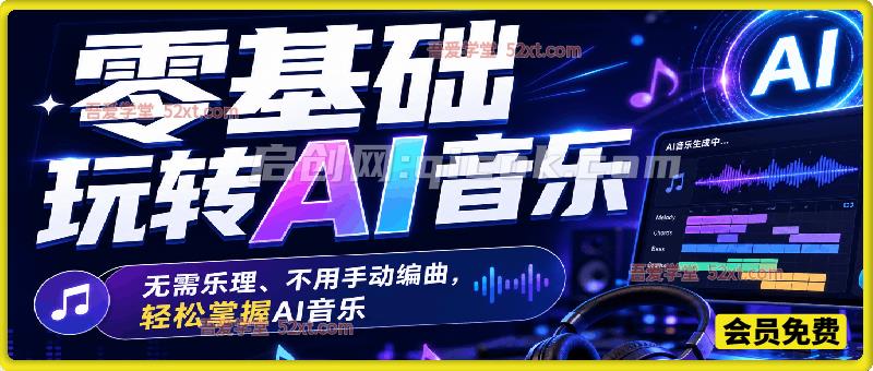 零基础 AI 音乐全套教程｜免乐理免编曲，修音扒带混音人声克隆实战教学