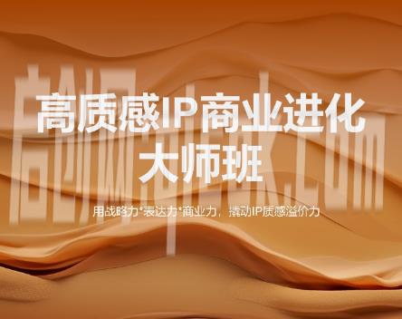 高质感IP商业进化大师班2026新课(价值9800元)
