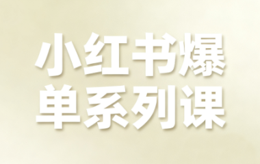 尼采老师·小红书爆单系列课-汇课新知资源网
