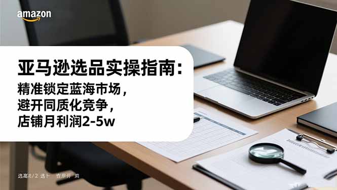 亚马逊选品实操指南:精准锁定蓝海市场,避开同质化竞争,店铺月利润2-5w-汇课新知资源网