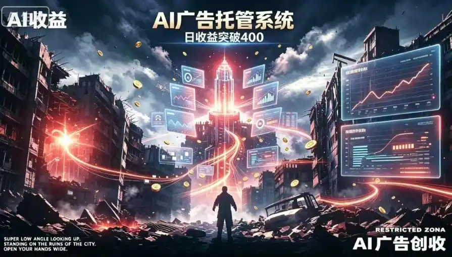AI智能广告，全自动化运行，单日可达400+，小白新手0基础上手【揭秘】-汇课新知资源网