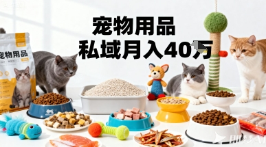 月变现40个!宠物用品私域运营的精准掘金之道玩法-汇课新知资源网