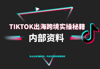 TikTok跨境电商0-1搭建运营(更新10月)-汇课新知资源网