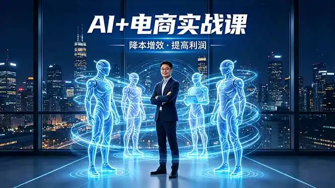 AI+电商实战课,1人+N个AI 智能体,把SOP变AI员工,实现降本增效提高利润-汇课新知资源网