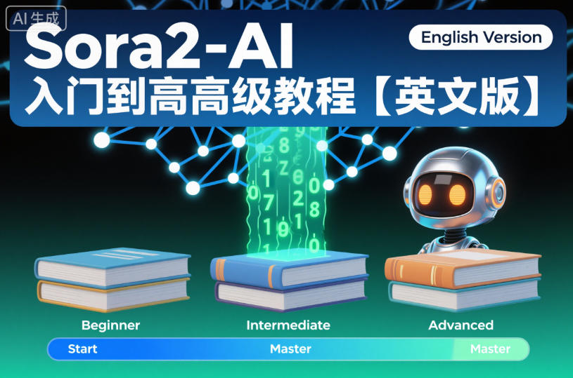 Sora2-AI入门到高级教程【英文版】-汇课新知资源网
