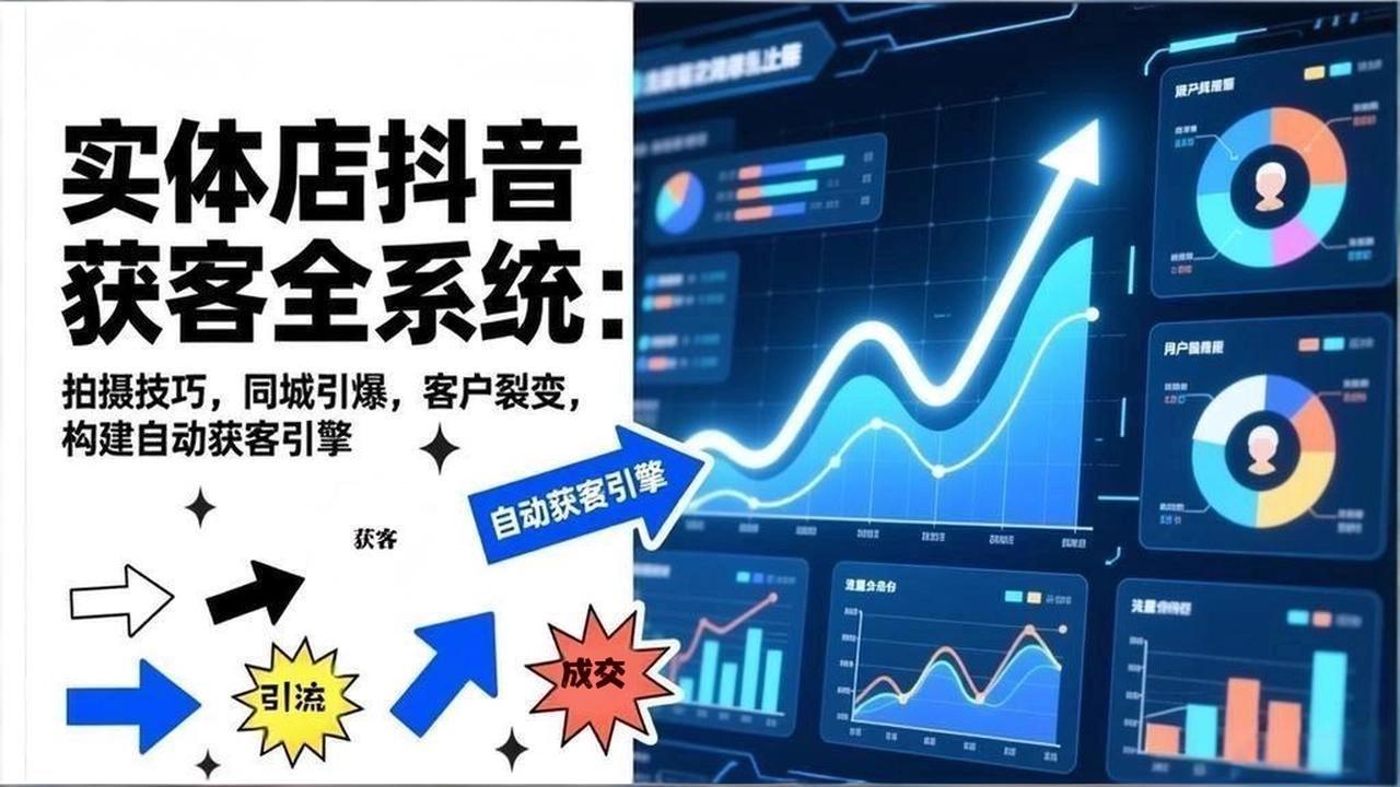 2026实体店抖音获客全系统:拍摄技巧,同城引爆,客户裂变,构建自动获客引擎-汇课新知资源网