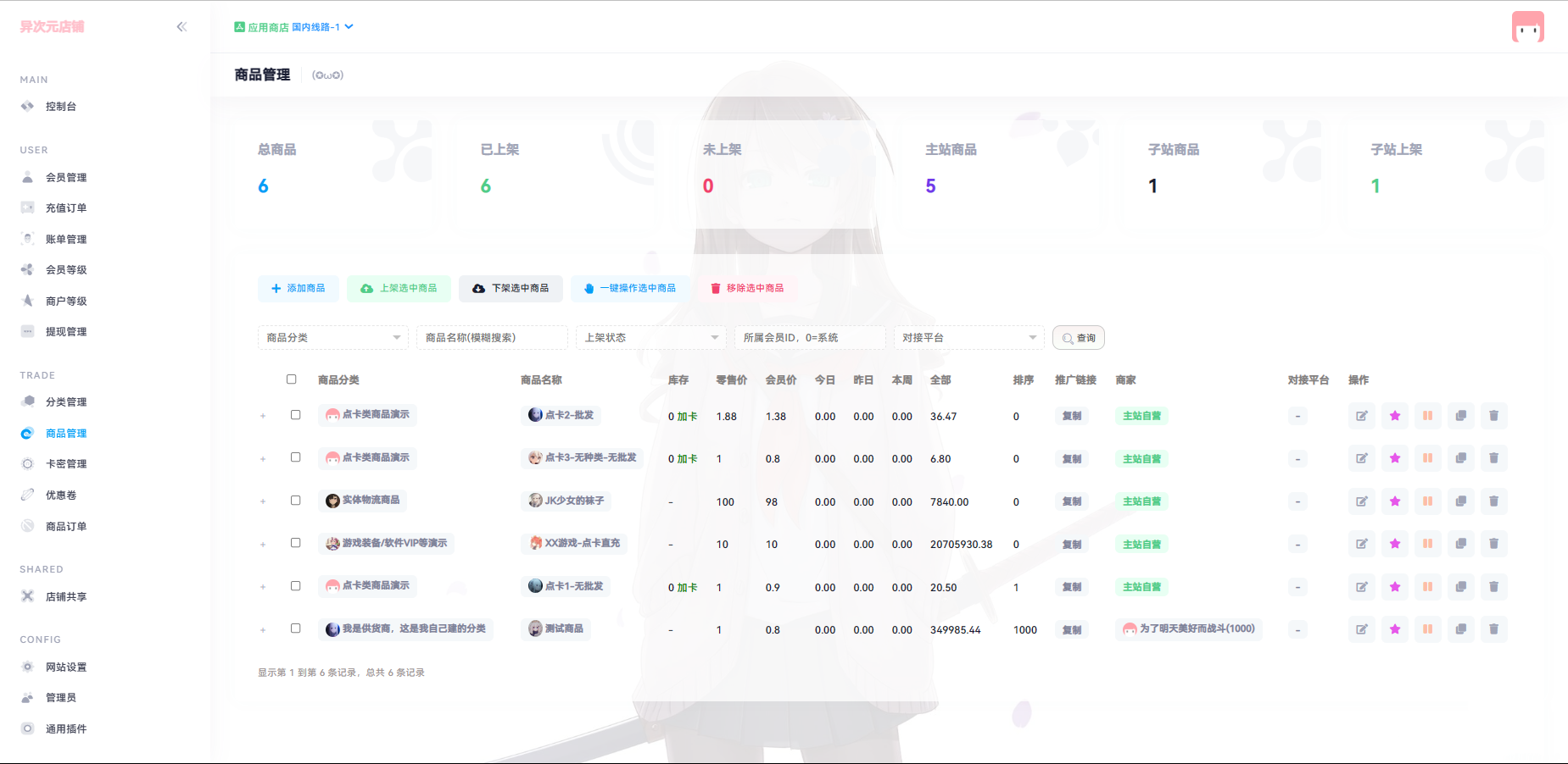 异次元发卡源码系统/荔枝发卡V3.0二次元风格发卡网全开源源码-汇课新知资源网