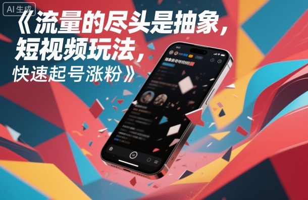 流量的尽头是抽象，抽象新奇特短视频玩法，快速起号涨粉-汇课新知资源网