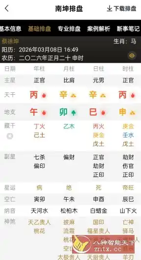 南坤八字排盘4.0.11高级版-汇课新知资源网
