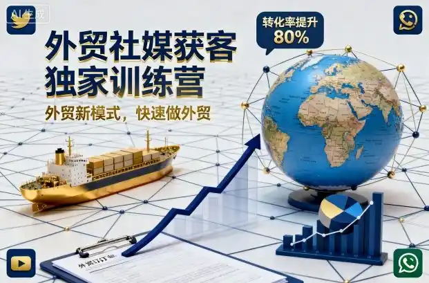 外贸社媒获客独家训练营,外贸新模式,快速做外贸(更新26年07月27日)-汇课新知资源网