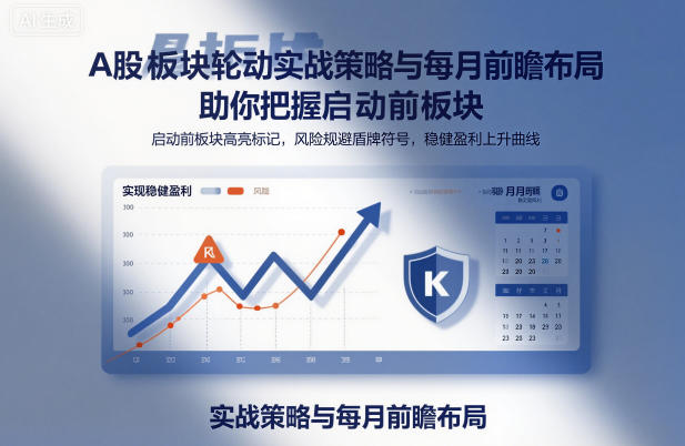 A股板块轮动实战策略与每月前瞻布局，助你把握启动前板块，规避风险，实现稳健盈利-汇课新知资源网