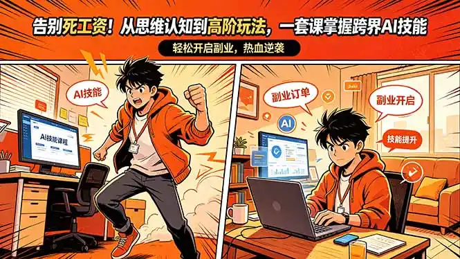 告别死工资！从思维认知到高阶玩法，一套课掌握跨界AI技能，轻松开启副业-汇课新知资源网