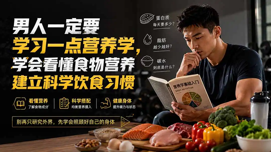 付费文章：男人一定要学习一点营养学，学会看懂食物营养建立科学饮食习惯-汇课新知资源网